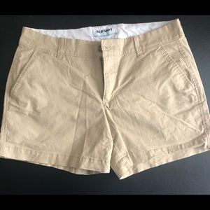 - Khaki brown shorts